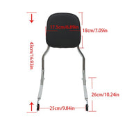 DURAFORCE For Softail Heritage Classic Deluxe 2018-23 Passenger Backrest Upright Sissy Bar