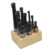 DURAFORCE 1/2" BORING BAR SET PRO QUALITY 9 PCS CARBIDE TIPPED BARS 1/2" SHANK LATHE TOOL