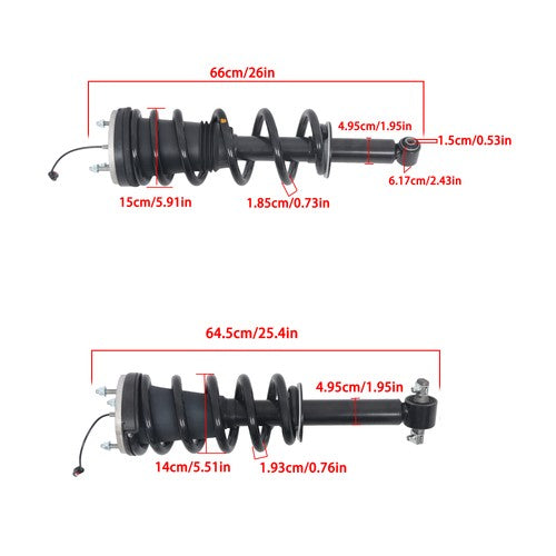 DURAFORCE 4PCS Front Shock Strut Assy W/Electric For Escalade GMC Yukon 2021-2025 85640957