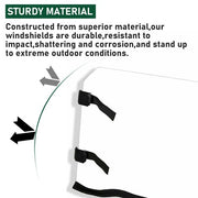 DURAFORCE For Polaris RZR 900 S 1000 XP Turbo 4 2014-2021 Full Clear Windshield UTV Front