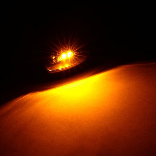 Amber Cab Roof Marker LED Lights for 2015-2019 Chevy Silverado GMC 2500HD 3500HD
