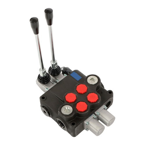 DURAFORCE 32 GPM 2 Spool 3600 PSI Hydraulic Directional Control Valve Double Acting SAE 16