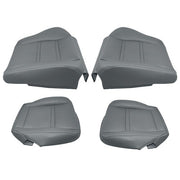 DURAFORCE Leather FIT For Toyota Land Cruiser 1990-97 Driver & Passenger Seat Cover Gray