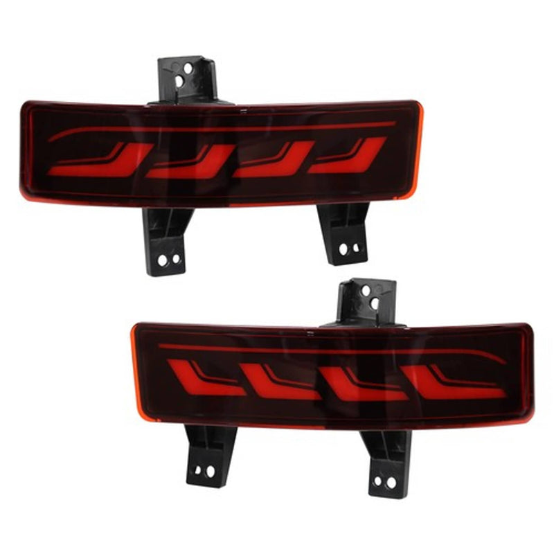 DURAFORCE Red Lens Rear Bumper Reflector Fog Light LED Brake Lamp For Honda CRV 2020-2022