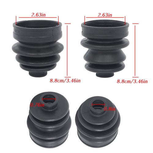 DURAFORCE Rear Axle Outer Inner CV Boot Kit for Polaris RZR XP 1000 2015 2016 2017-2020