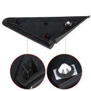 DURAFORCE For Grand Caravan 2008-20 Mirror Flag Applique Plastic Right Side Black