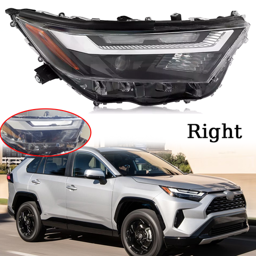For 2022 2023 Toyota RAV4 XLE Halogen Headlight W/ LED DRL Right Passenger Side