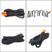 DURAFORCE 1in × 30ft Kinetic Recovery Rope 34000lbs Tow Rope Recovery Snatch Strap Black