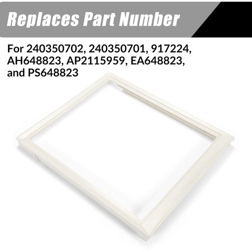 DURAFORCE For 240350702 240350701 Crisper Pan (Top) Fit Frigidaire Refrigerator