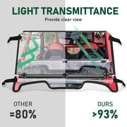 DURAFORCE Heavy Duty Full Flip Windshield For 19-23 Polaris RZR XP 1000/ 4 1000 Windscreen