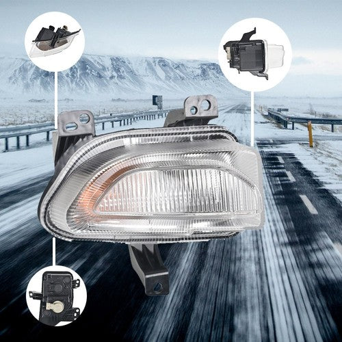 DURAFORCE Front Turn Signal Lamp Light Passenger Side RH For Jeep Renegade 2015-2018