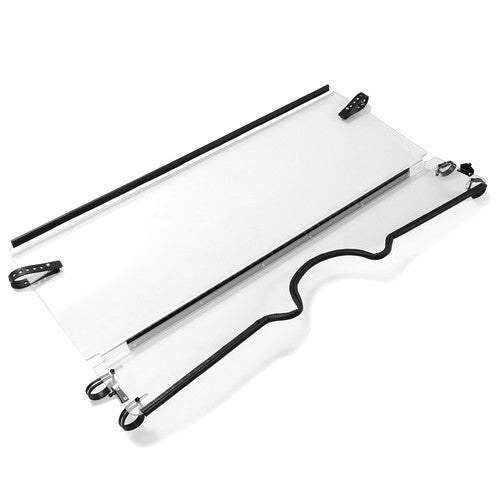 DURAFORCE 1/4" Clear Front Folding Full Windshields For 04-13 Yamaha Rhino 450 660 700 UTV