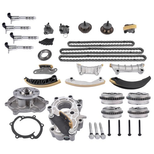 DURAFORCE Timing Chain Kit Oil & Water Pump VVT Sprockets for Cadillac ATS CTS GMC Acadia