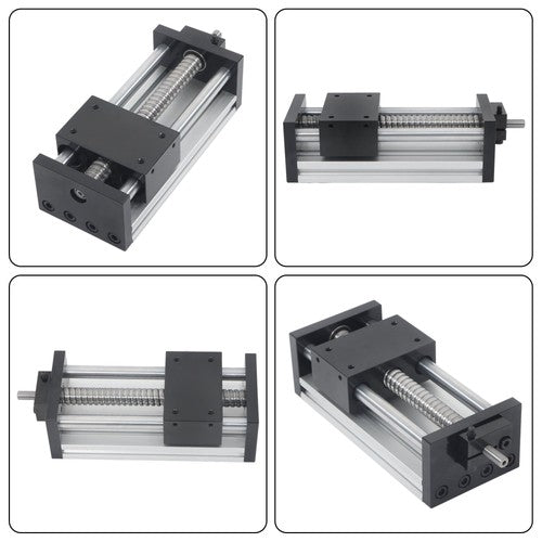 DURAFORCE Dual Slide Linear Module Sliding Table SFU1605 Ballscrew 100mm Effective Linear
