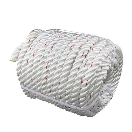 DURAFORCE 1"×120ft Double Braid Polyester Rope 3400lbs Breaking Strength Strong Pulling