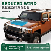 DURAFORCE NEW Louver Hood Air Vent Grille Panel For 2006-2010 Hummer H3 20880500
