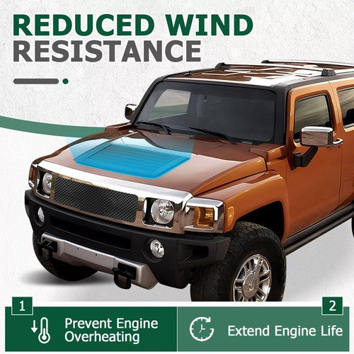 DURAFORCE NEW Louver Hood Air Vent Grille Panel For 2006-2010 Hummer H3 20880500