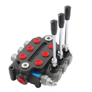 DURAFORCE 3 Spool 25 GPM Hydraulic Directional Control Valve Tractor Loader Double Acting
