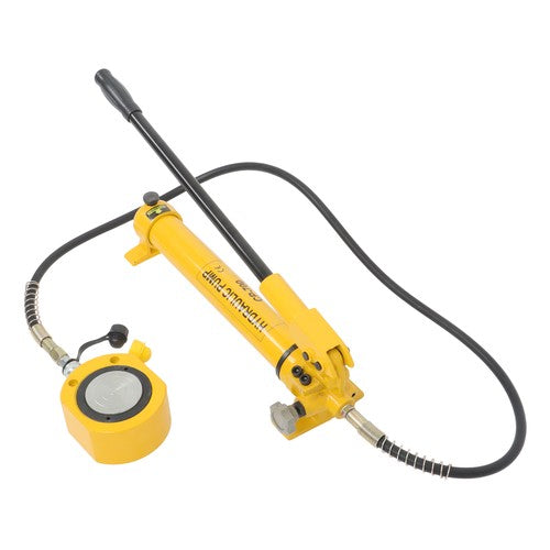 DURAFORCE 50T Low Profile Hydraulic Cylinder Jack Kit+CP-700 Manual Hydraulic Hand Pump