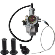 DURAFORCE Carburetor For Honda XR100R CRF100F XR100 With Handlebar Grips & Throttle Cable