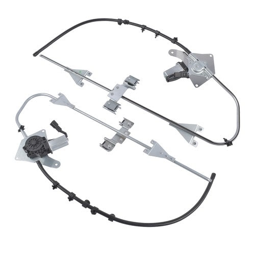 DURAFORCE 2PCS Power Window Regulator w/ 2-Pin Motor for Freightliner M2 Front Left+Right