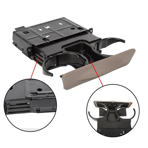 DURAFORCE Tan Dash Cup Holder Parchment For Ford 99-04 2001 F250 F350 F450 #YC3Z2513560CAB