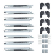 DURAFORCE 4Pair 18Inch Undermount Soft Close Drawer Slides with 3D Adjustable Lock Device