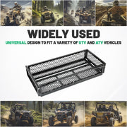 DURAFORCE Universal For ATV Front&Rear Drop Cargo Basket Rack Storage Carrier Hauler 2 PCS