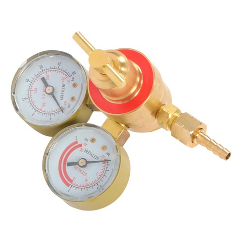 DURAFORCE Dual Gauge Acetylene Solid Brass Regulator for Welding Victor Gas Torch Cutting