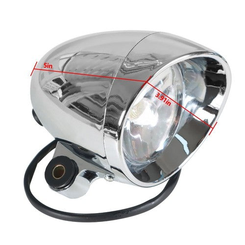 DURAFORCE For Motorcycle Chrome Passing Driving Spot Fog Lamp Turn Signal Light