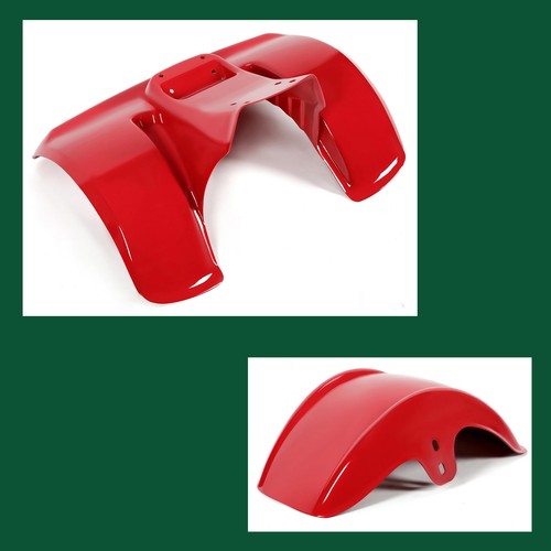 DURAFORCE Front and Rear Fender Painted Red Plastic New For Honda ATC70 1978-1985