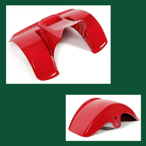 DURAFORCE Front and Rear Fender Painted Red Plastic New For Honda ATC70 1978-1985
