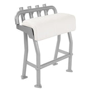 DURAFORCE 29in Aluminium White Boat T Top Leaning Post Seat S Size Long Cushion Universal