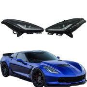 DURAFORCE Pair For Chevrolet Corvette 2014-2019 HID/Xenon W/LED DRL Left&Right Headlight