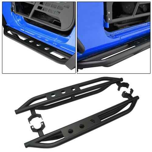 Nerf Bars Side Steps Armor Running Boards for 07-18 Jeep Wrangler JK 2 Door