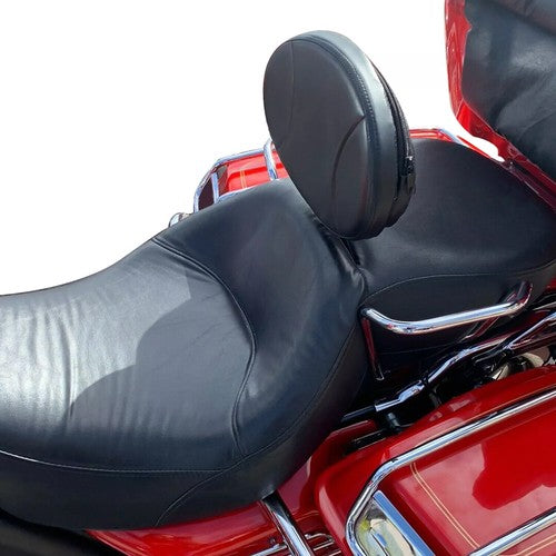 DURAFORCE Plug-in Driver Rider Backrest Pad For Harley CVO Touring Road King Glide 97-24
