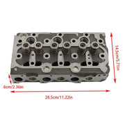 DURAFORCE New Complete Cylinder Head w/Valves & Full Gasket Set Fit For Kubota D950 Engine