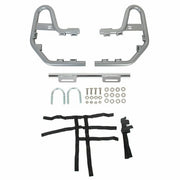 DURAFORCE Pair of Nerf Bars Silver bar Black nets Aluminum For Honda TRX 250EX 250X 01-24