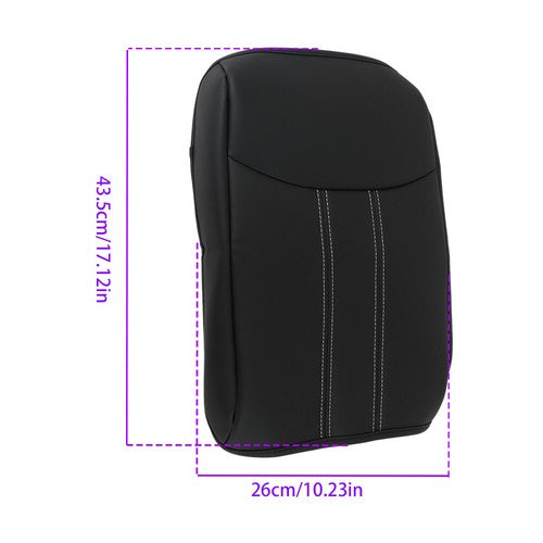DURAFORCE For Honda Pilot 23-24 Black Leather/White Thread Center Console Armrest Gloves