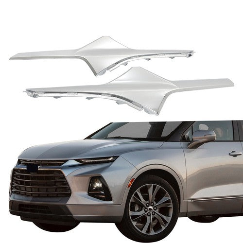 DURAFORCE For Chevrolet Blazer 2019-2021 Chrome Front Left Right Grille Molding Trim 2PCS