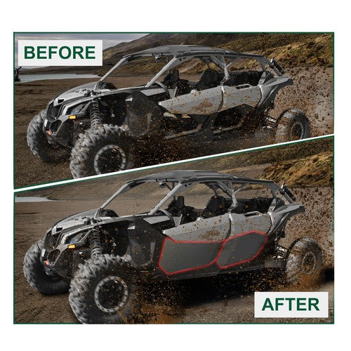 DURAFORCE Aluminum Lower Door Inserts Panels for Can Am Maverick X3 Max Turbo 2017-24 2021