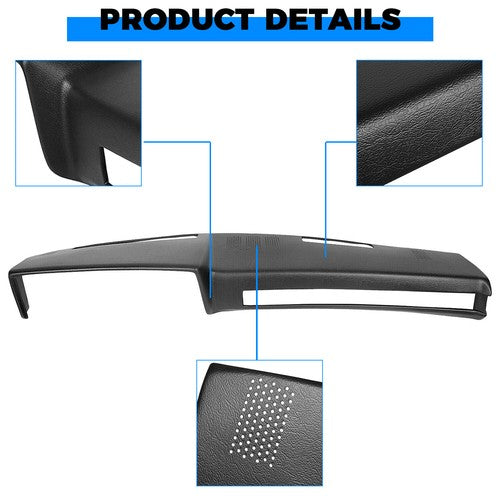 Black Dash Pad Cover Cap For 1981-1991 Chevrolet GMC Truck SUV