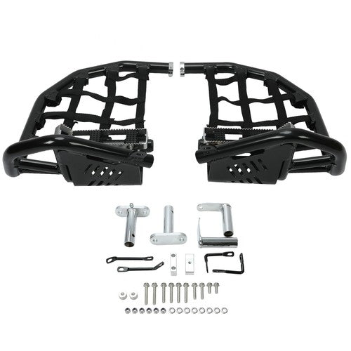 DURAFORCE Nerf Bars Peg Heel Guard Black Nerf For Kawasaki KFX 450R KFX450R 2008-2014 2015
