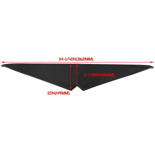 DURAFORCE Front Headlight Mean Mug Bezel Eyelid Eyebrow Trim For Harley Road Glide 2015-UP