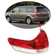 DURAFORCE Driver LH Side Outer Tail Light Lamp Replace Halogen For 2011-2014 Toyota Sienna