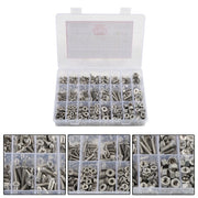 DURAFORCE 720pcs Nuts And Bolts Assortment Kit Machine Screws #6-32 #8-32 #10-24 #1/4-20