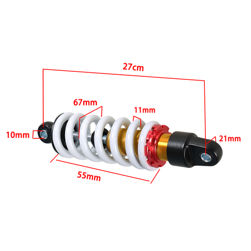 DURAFORCE For Chinese Pit Bike 110cc 125cc 10.5" 270MM Rear Mono Shock