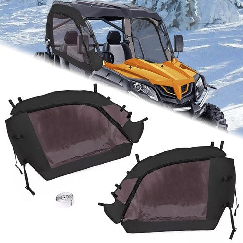 DURAFORCE Upper Soft Doors for CFMoto ZForce 500 800 800EX 1000 with Zippered Window 2014 22