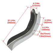 DURAFORCE Rear 6" Stretched Extended Fender For Harley Heritage Softail Classic 1986-2017
