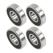 DURAFORCE 4Pcs 63/28-2RS Bearings 28×68×18mm Double Rubber Seals Deep Groove Ball Bearing